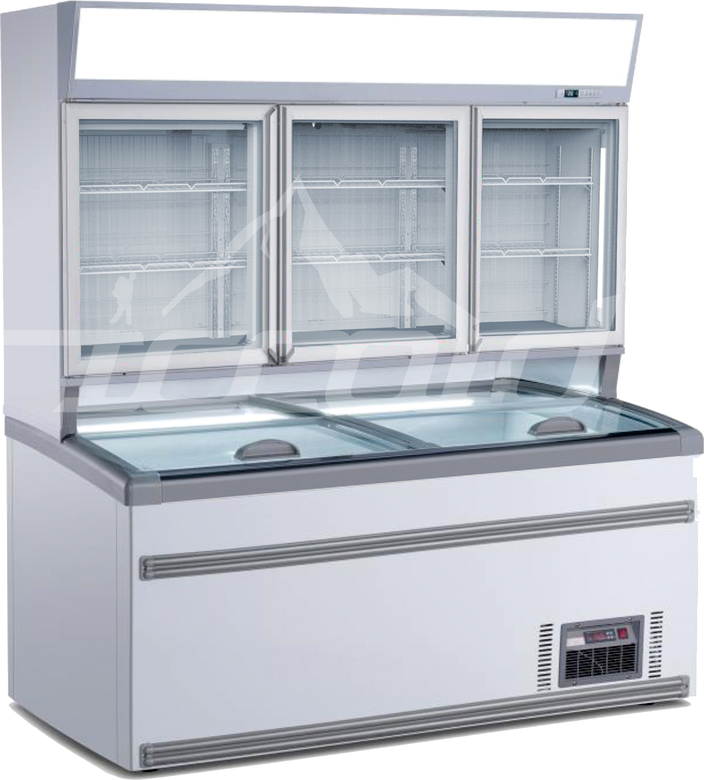 Commercial Combined Refrigerator and Freezer