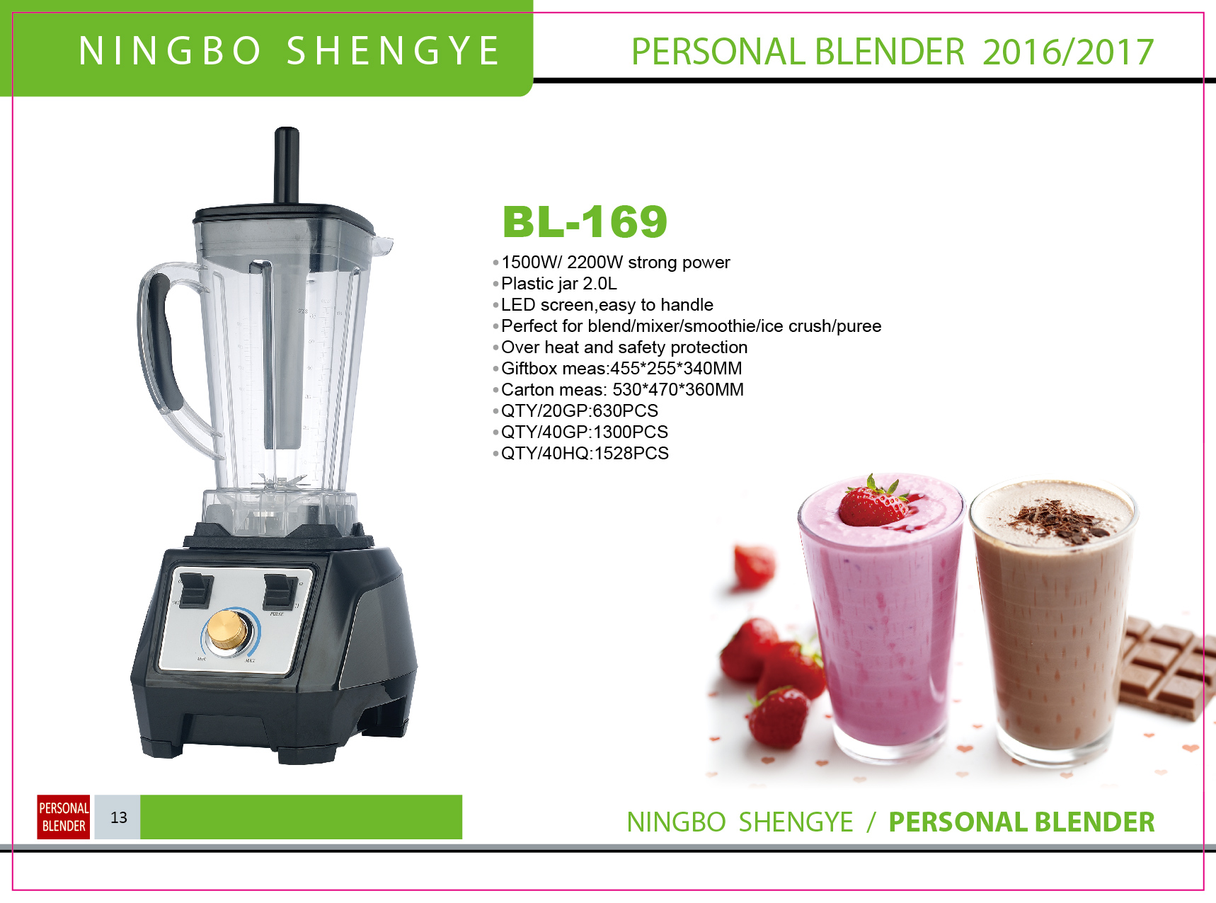 Commercial Grade Countertop Blender
