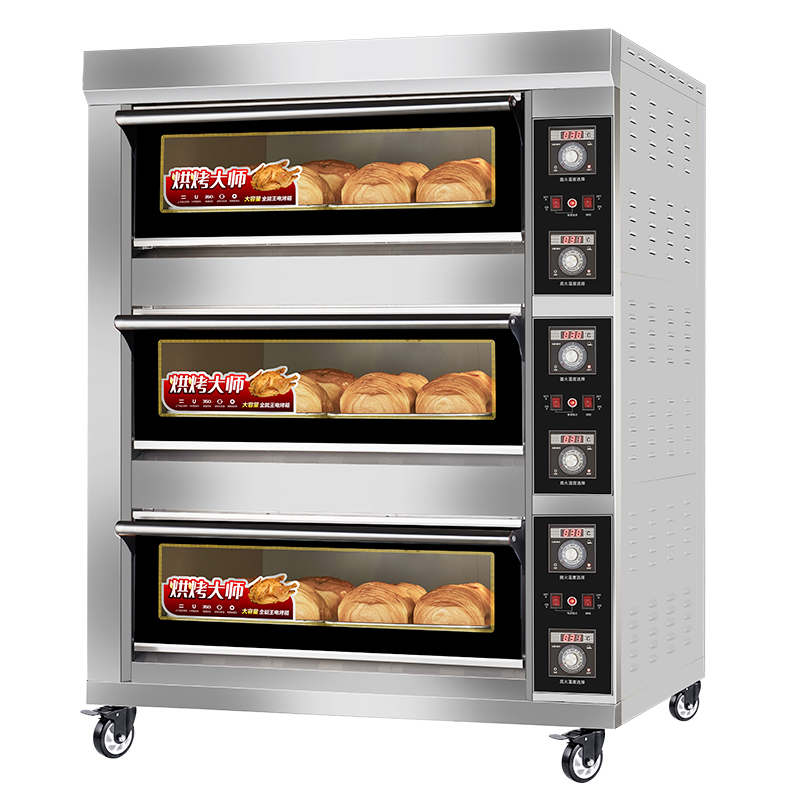 Three-Deck Commercial Electric Oven