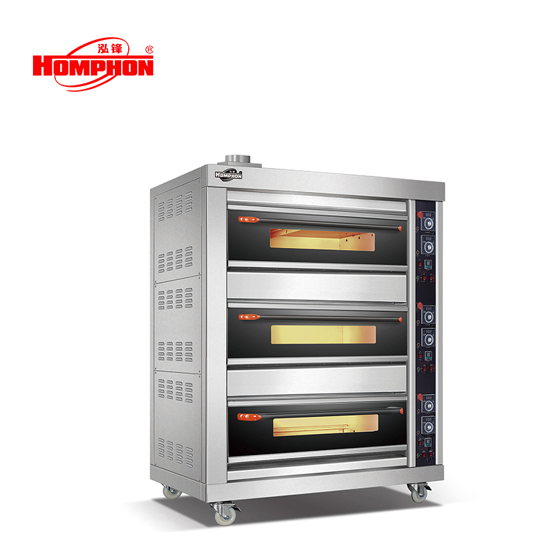 Commercial Gas Bread Oven Three Deck Six Tray - Image 3
