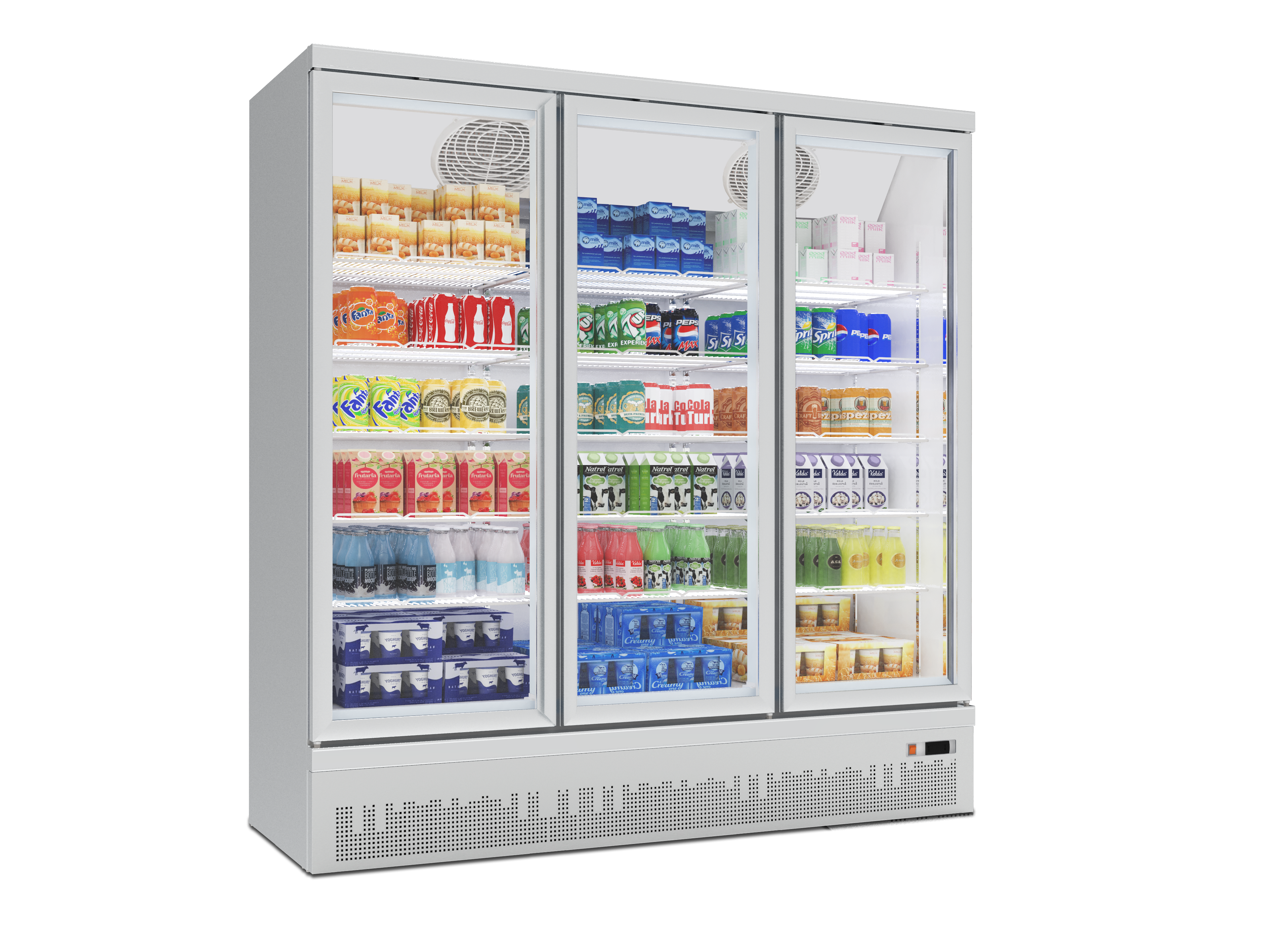Commercial Glass Door Freezer Beverage Cooler Refrigerator for Supermarket Chains - Image 3