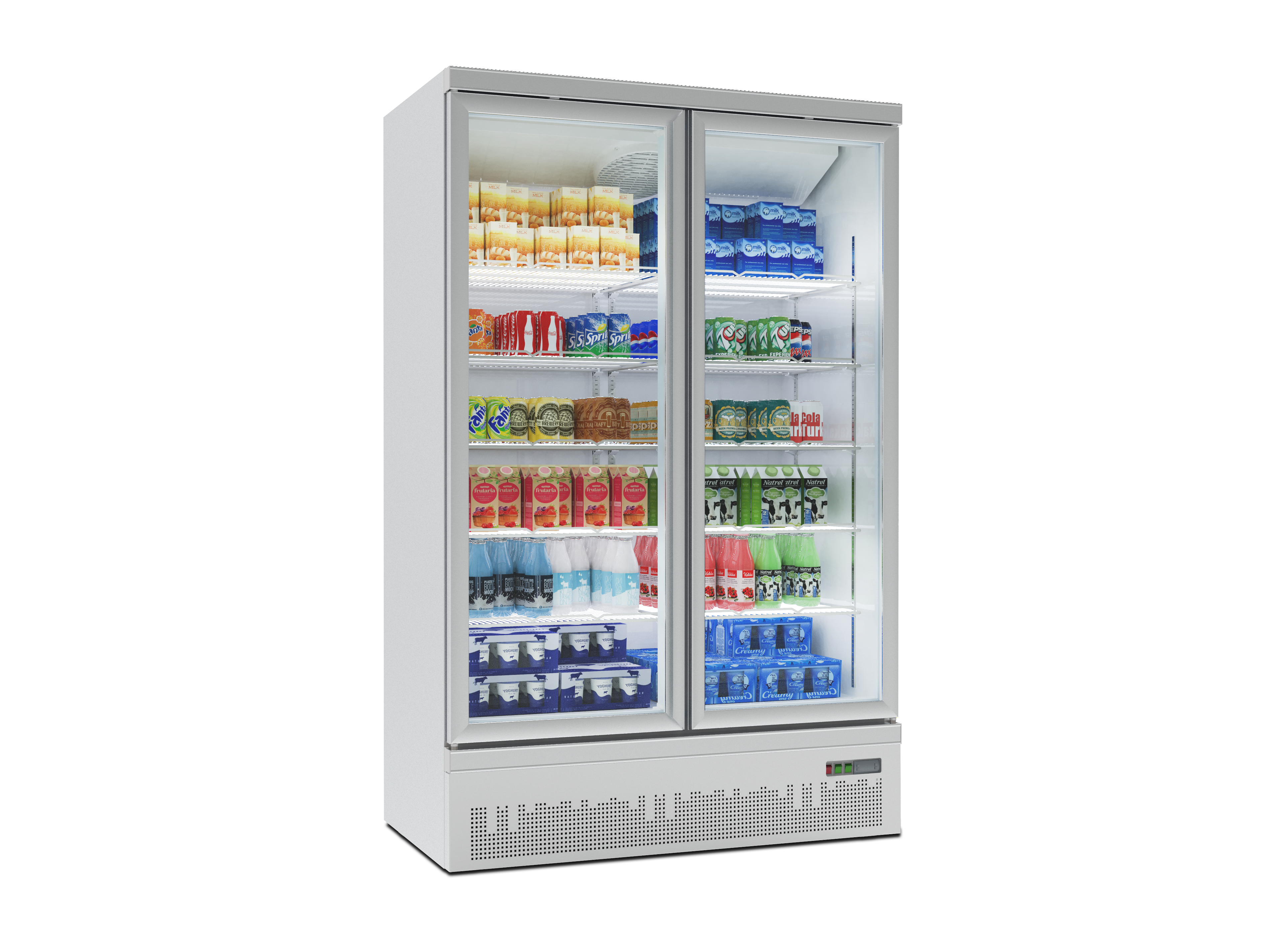 Commercial Glass Door Freezer Beverage Cooler Refrigerator for Supermarket Chains - Image 2