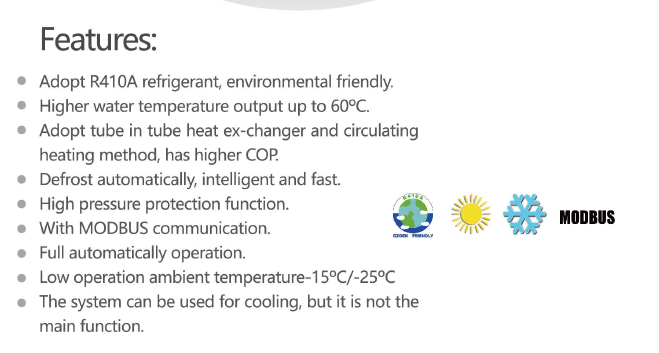 Commercial heat pump features overview