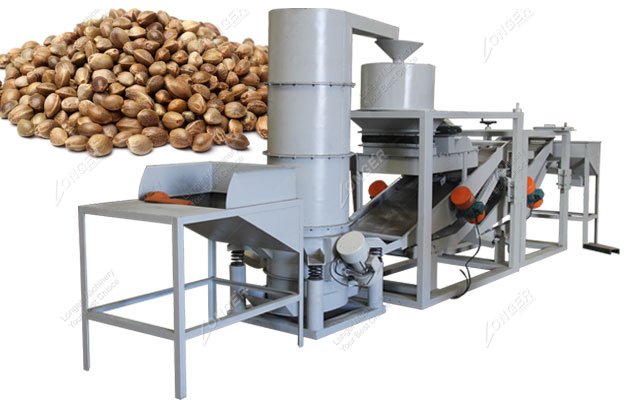 Industrial hemp seed hulling equipment