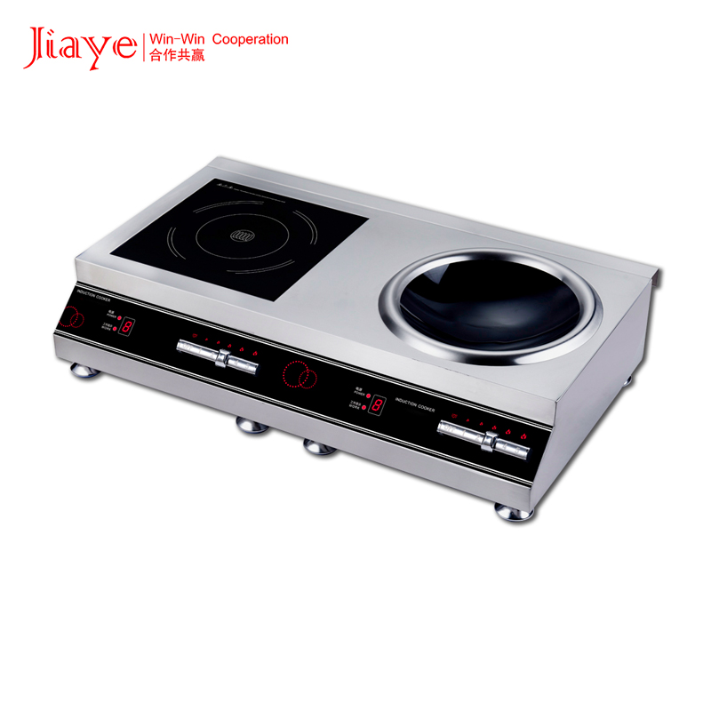 Commercial Stainless Steel Induction Cooktop with Wok Station