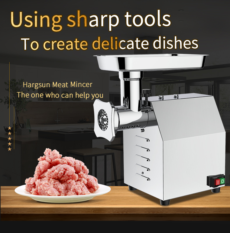 Commercial meat mincer overview