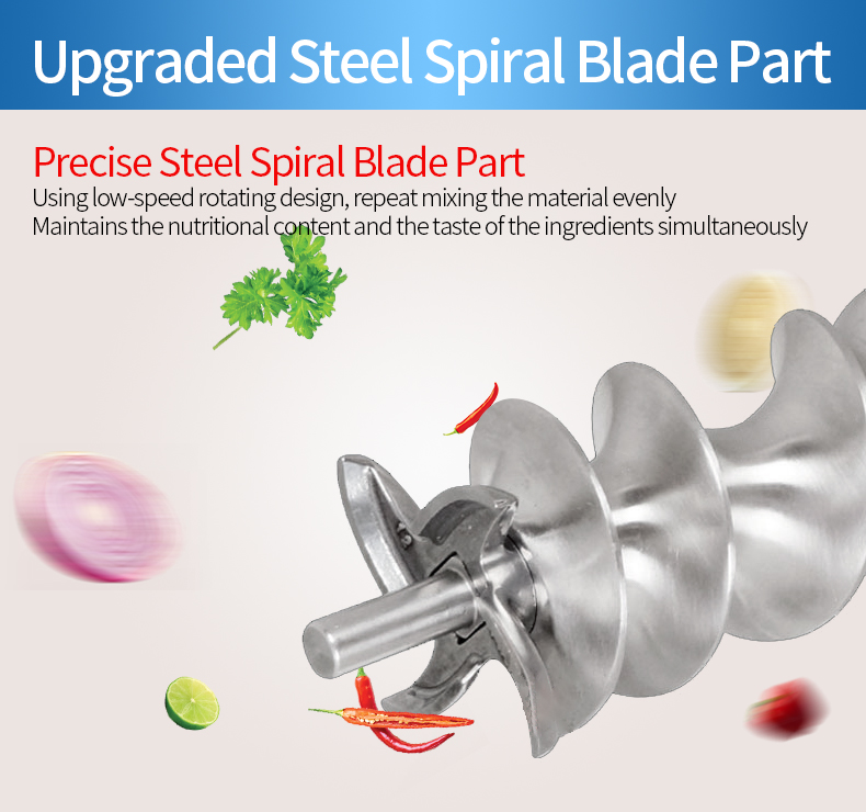 Precision steel spiral blade part