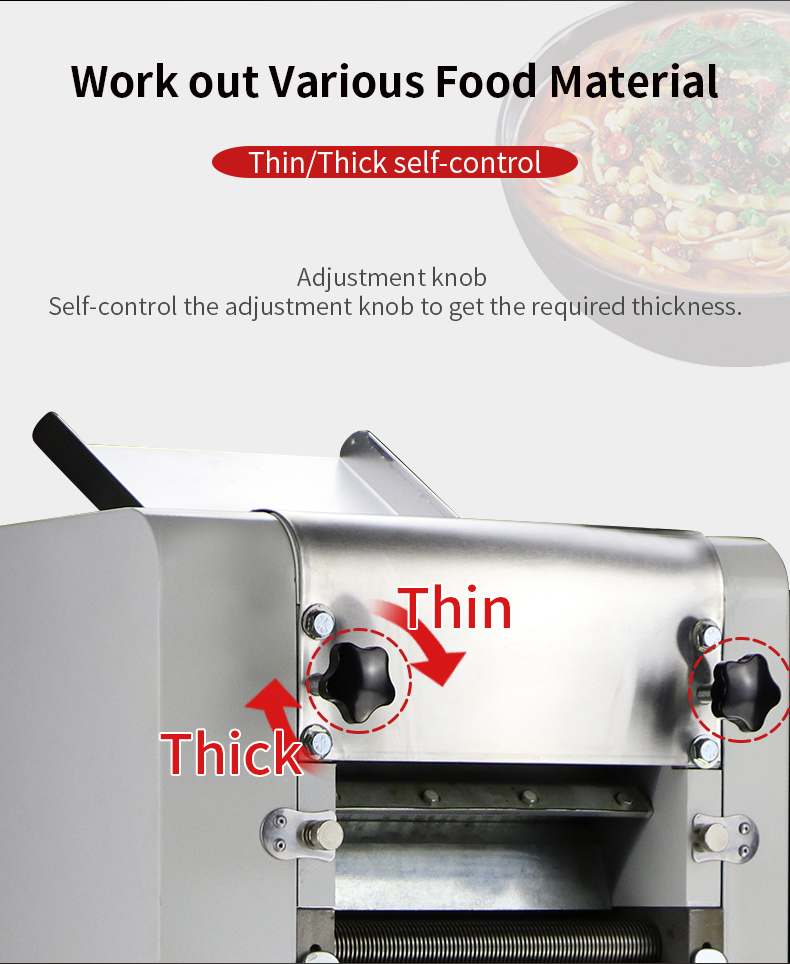 Thickness adjustment knob
