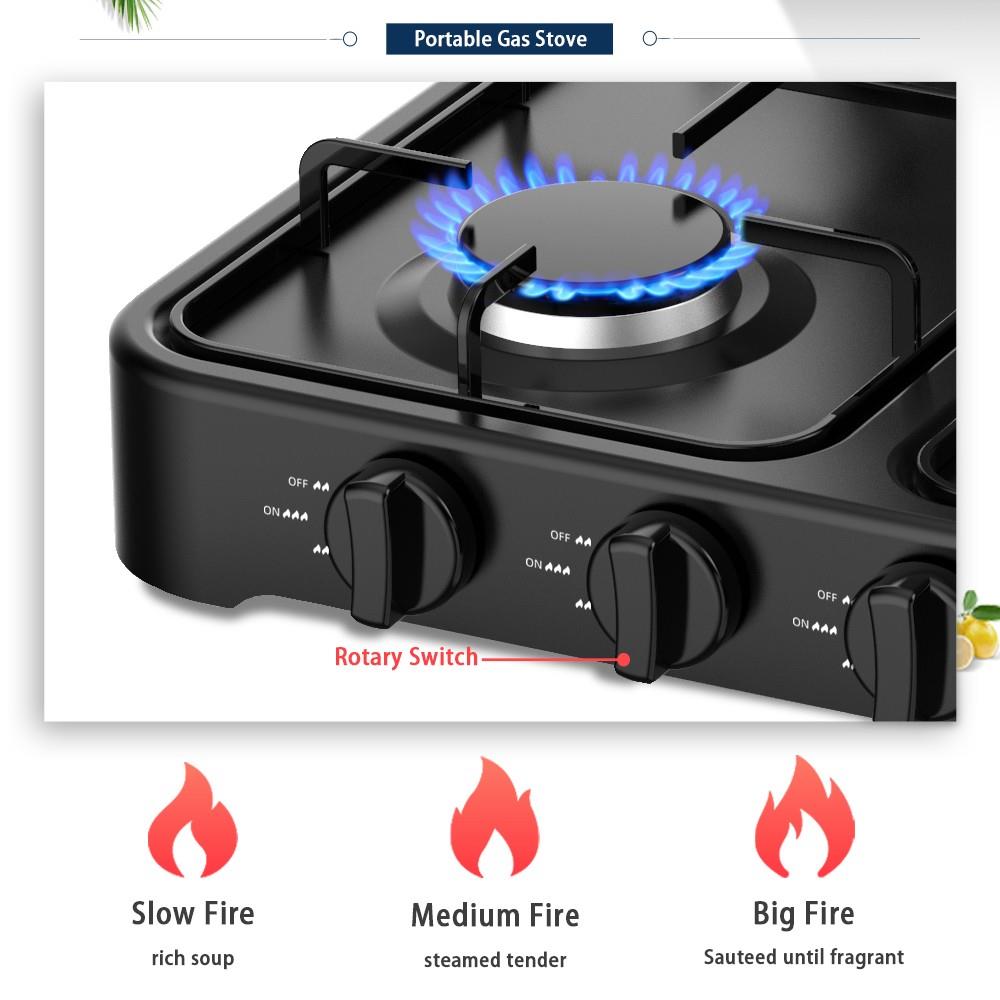 Commercial Restaurant Kitchen Appliance 4 Burners Cooker Gas Range Stove - Image 3