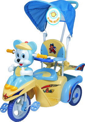 Cartoon Character Kids' Tricycle with Canopy