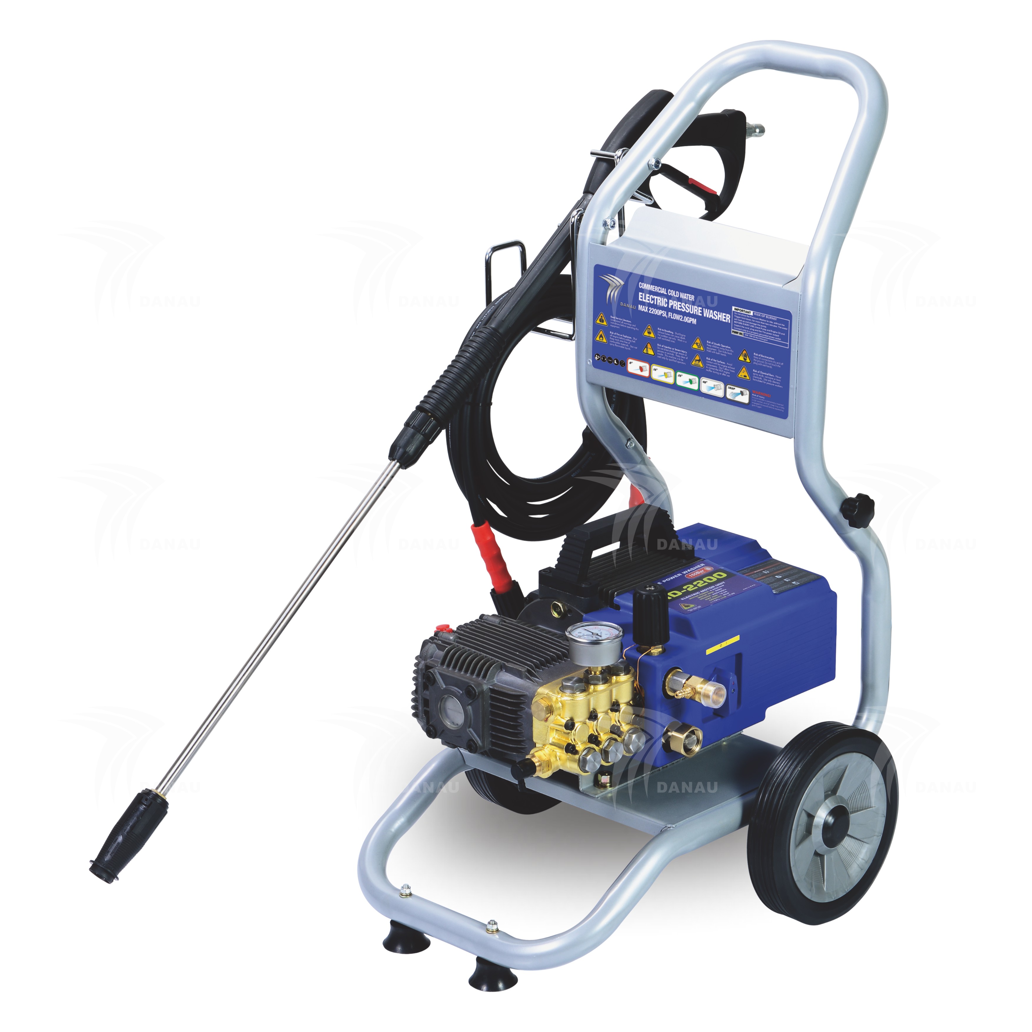 Commercla Hand Carry Cold Water Electric Pressure Washer 1.5KW-2.2KW - Image 2