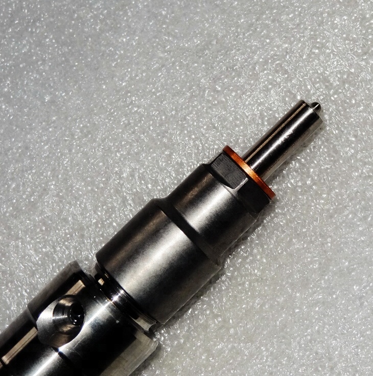 Close-up of fuel injector components