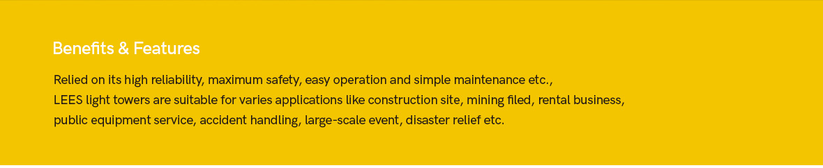 Light tower application scenarios