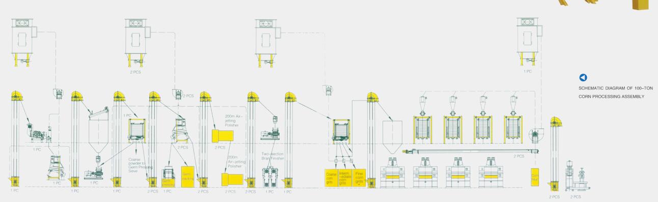 Complete Grain Milling Plant
