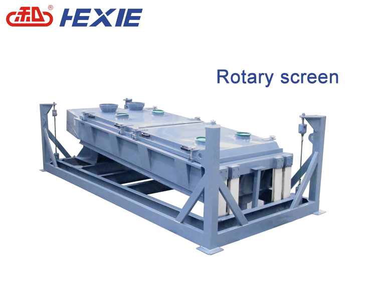 Rotary screening system for pellet sizing