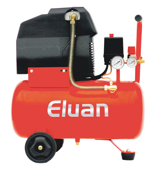 Portable Air Compressor with Tank and Gauges