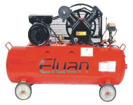 Industrial Air Compressor with Horizontal Tank