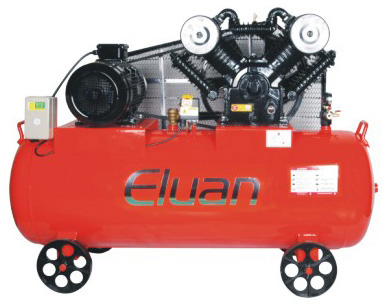 Industrial Air Compressor with Horizontal Tank