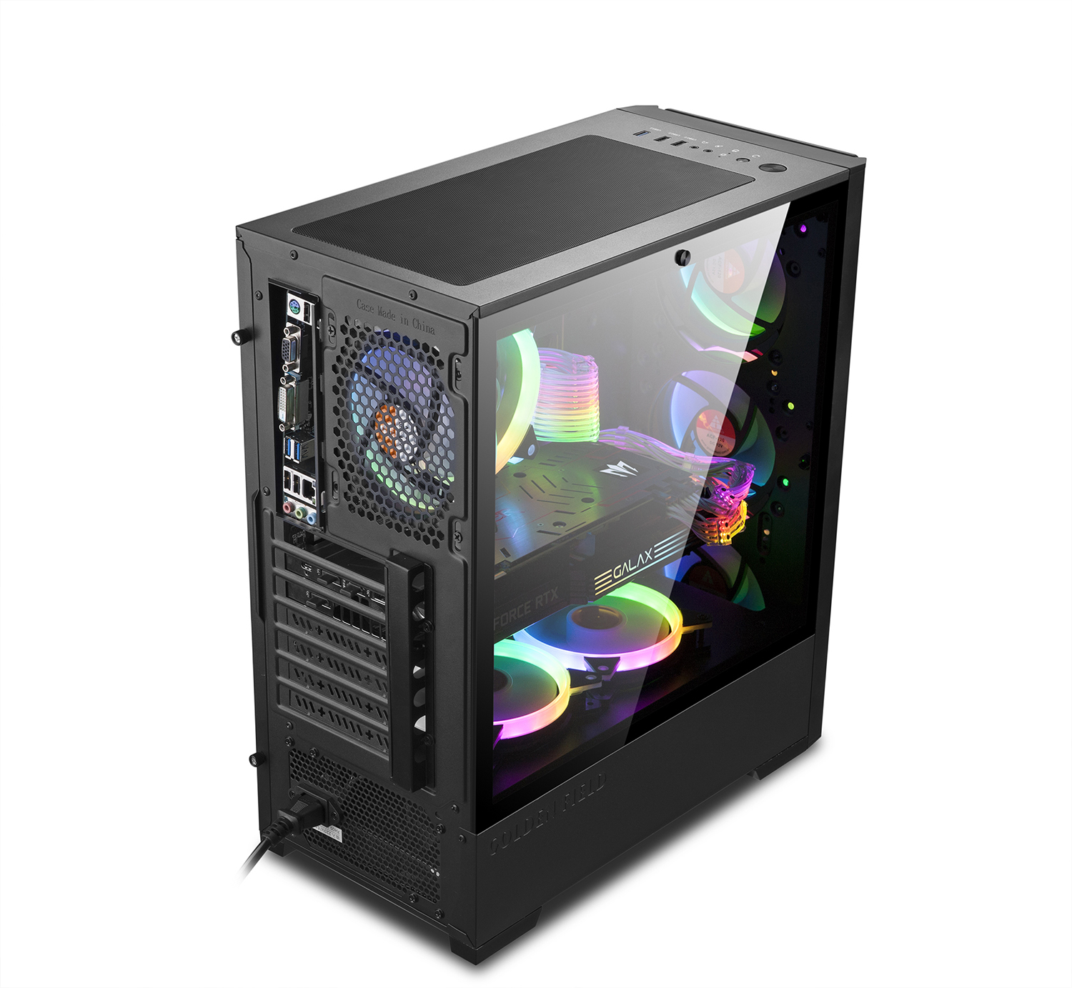 ATX Computer Case with Tempered Glass