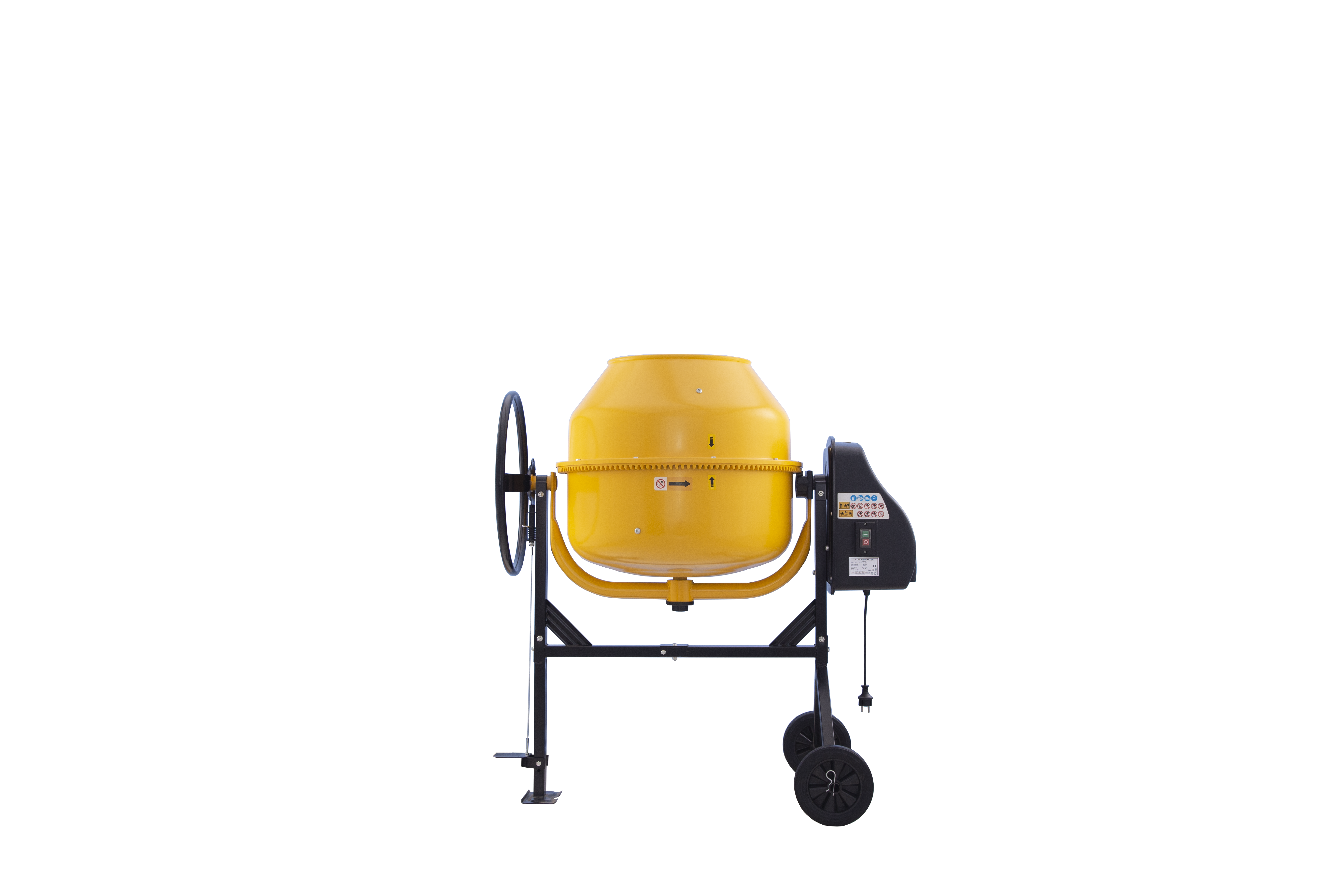 Portable Concrete Mixer with Tilting Drum