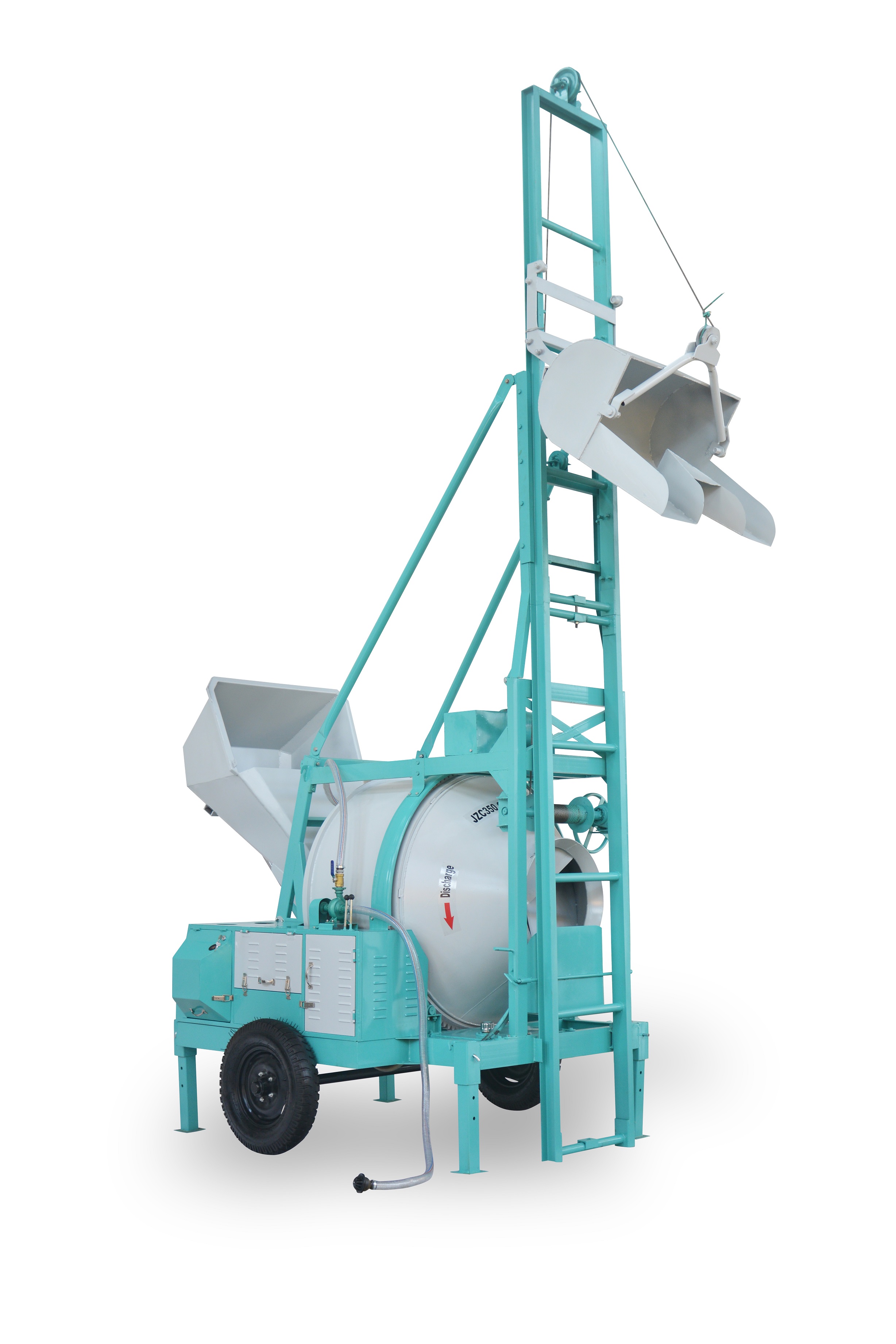 Concrete Mixer with Lifting Mechanism