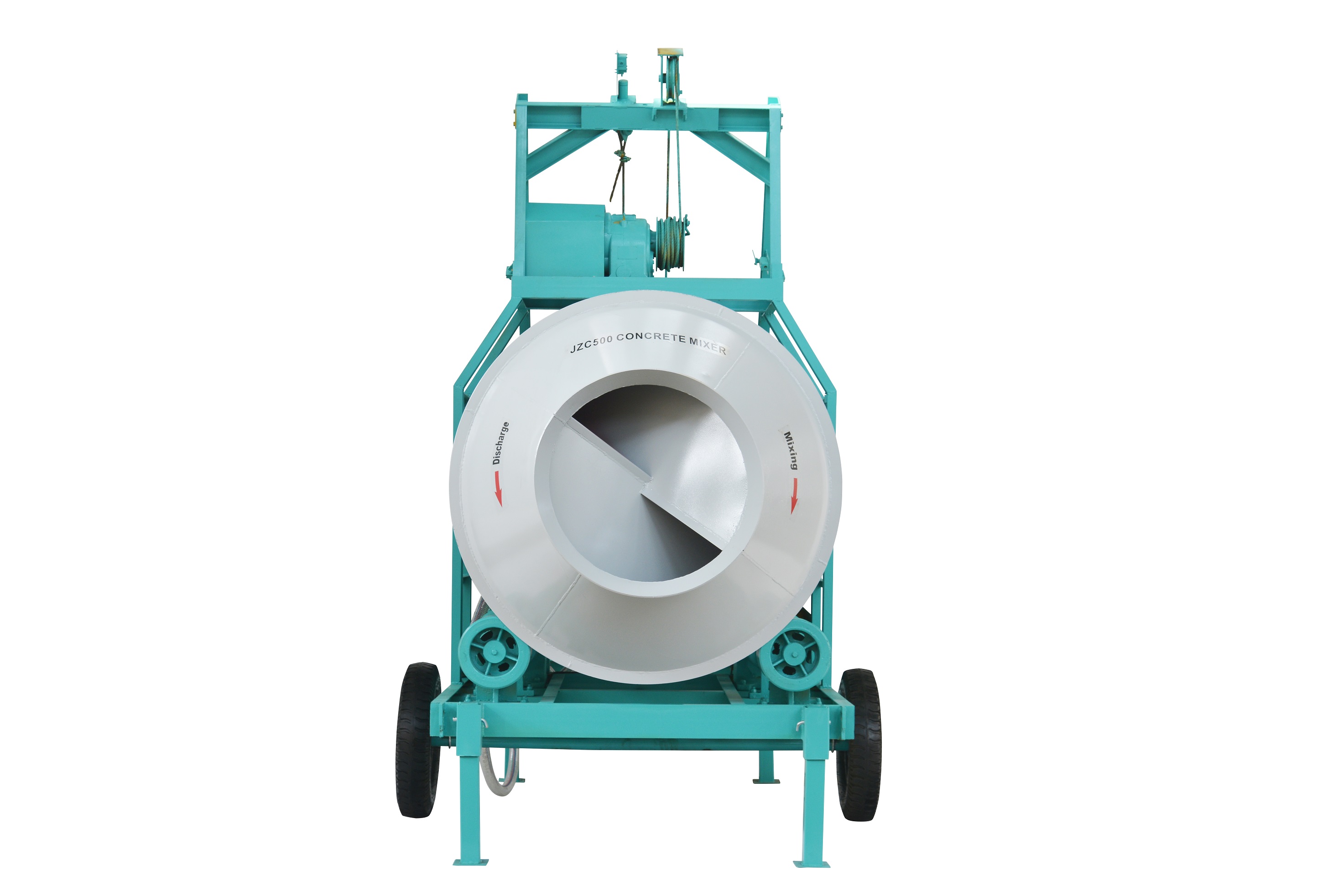 Portable Concrete Mixer with Rotating Drum