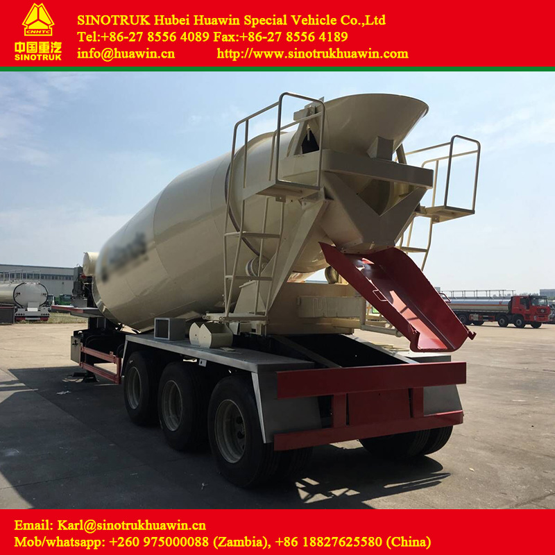 Concrete Mixer Semi-Trailer with 12m³ Drum