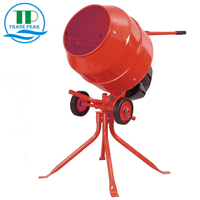 Portable Electric Concrete Mixer with Steel Frame