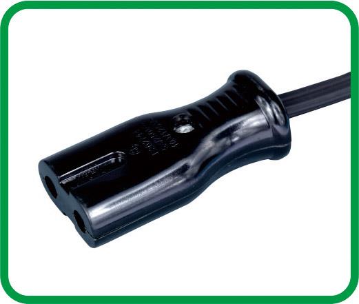 Two-Prong Polarized Bakelite Connector