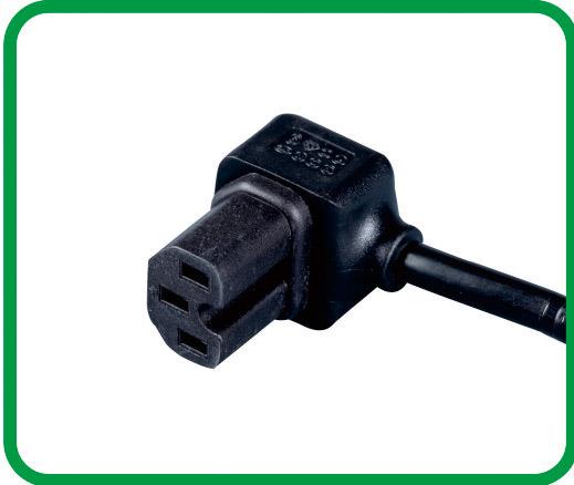 IEC C15 Right-Angle Power Connector