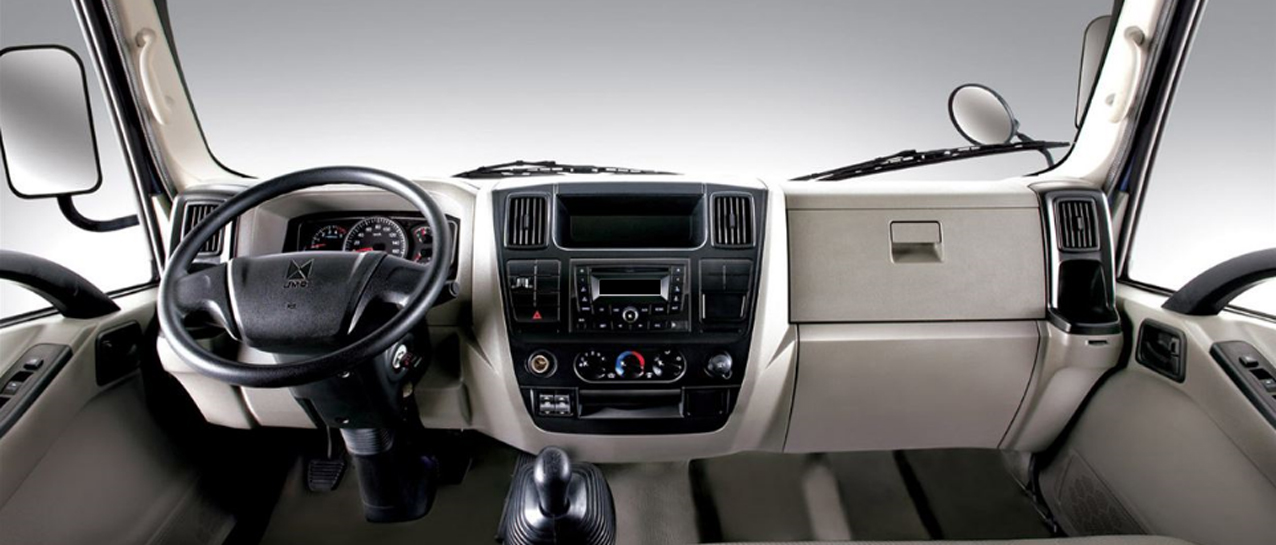 Interior cabin dashboard and controls