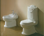 Toilet and Bidet Set