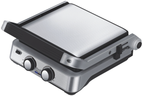 4-Slice Contact Grill with Adjustable Temperature