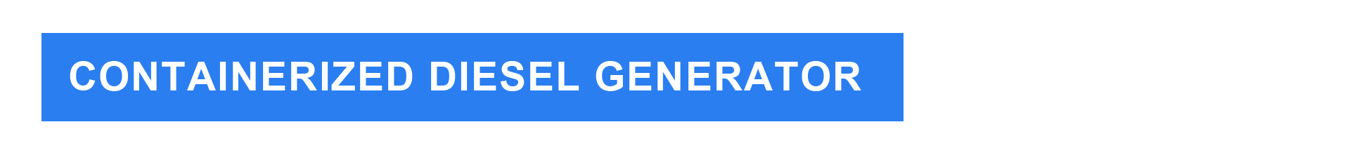 Containerized Diesel Generator Unit