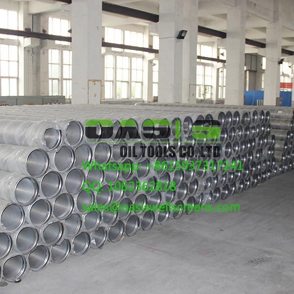 Multiple wire-wrapped screens ready for deployment in water well drilling