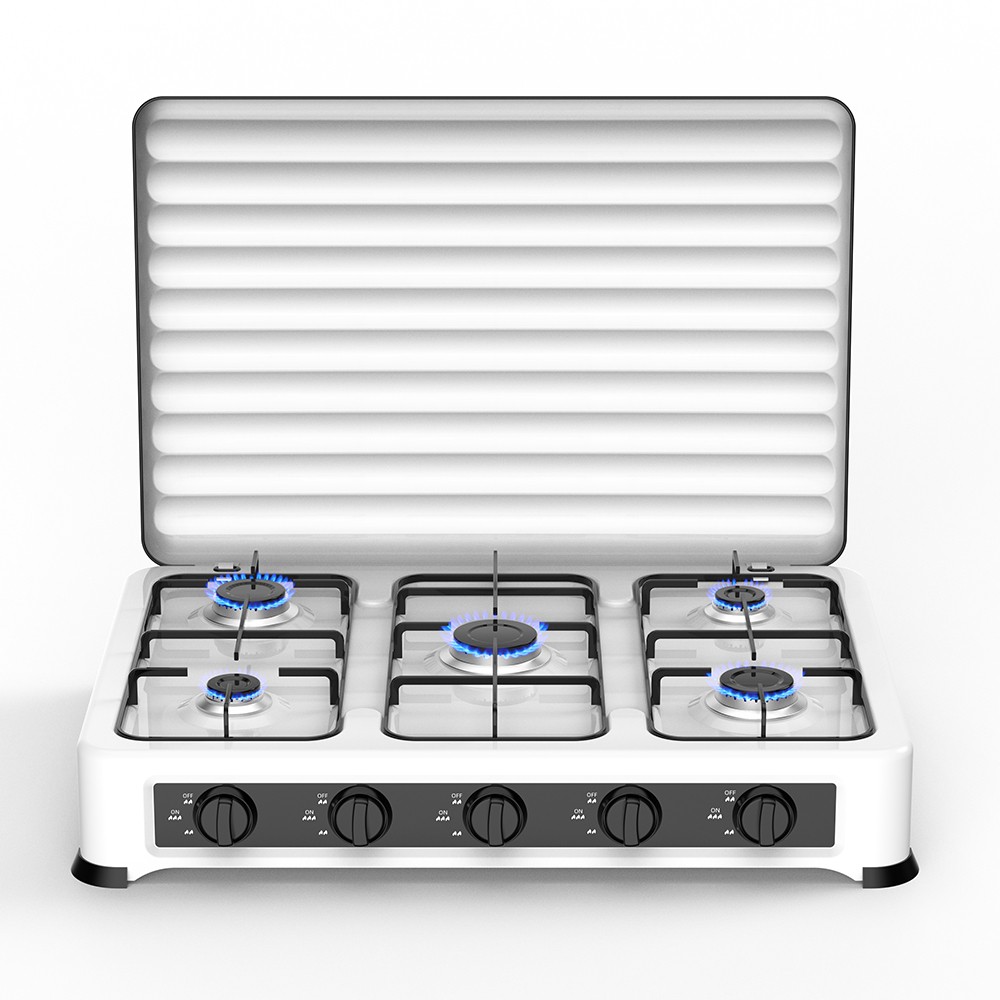 Cooking Appliances 5 Burners Die-Cast aluminum Counter Top Built-in Gas Stove - Image 2