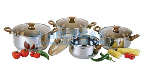Stainless Steel Cookware Set with Lids
