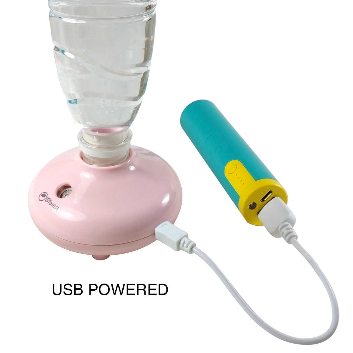 Cool Mist Personal Mini Humidifier USB or Battery Operated Portable Travel Humidifying Device for u - Image 2