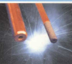 Copper-Coated Carbon Welding Electrodes