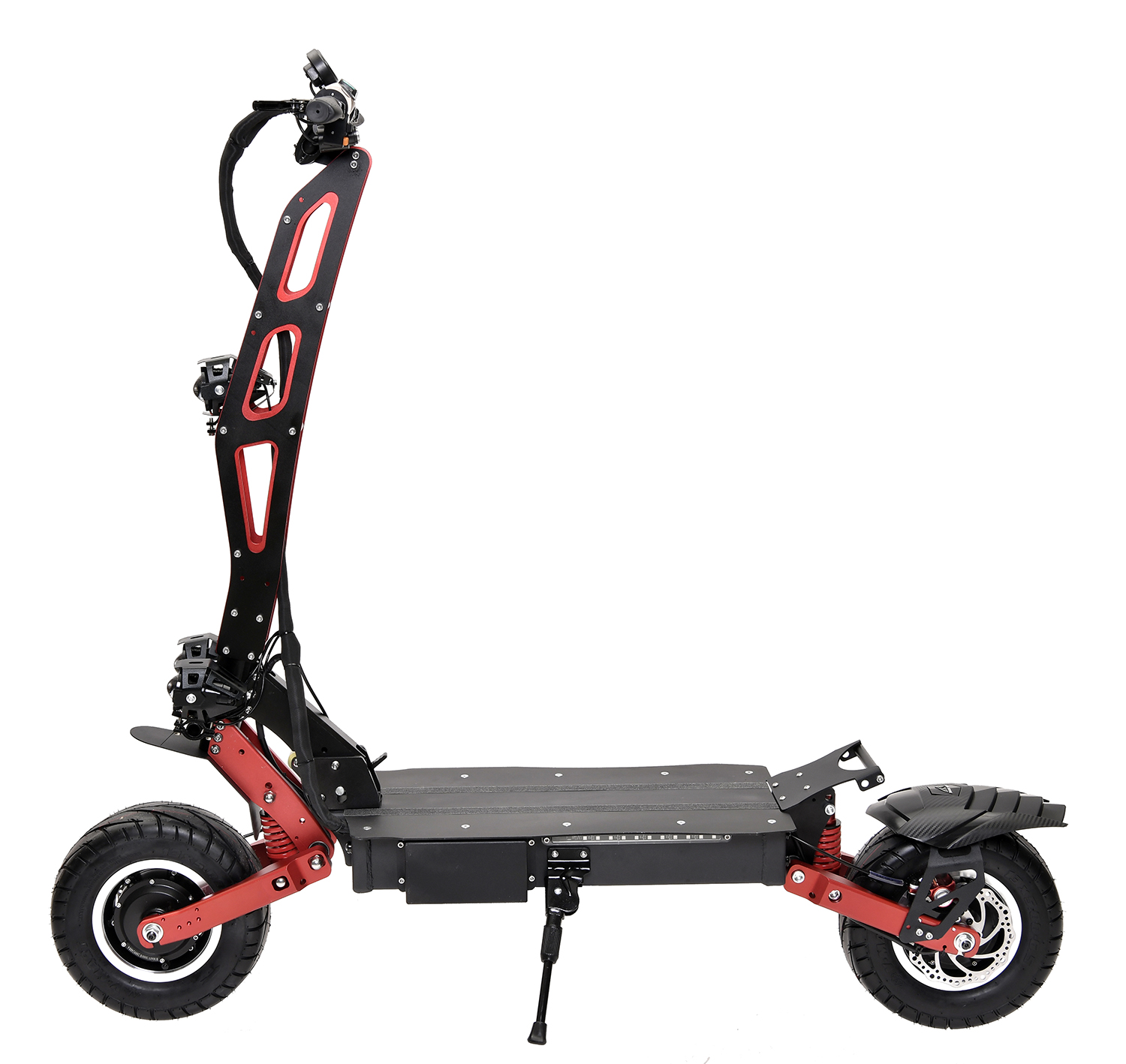 Full profile of the high-performance adult electric scooter