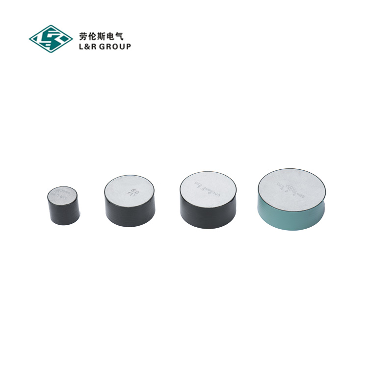 Various sizes of porcelain surge arresters