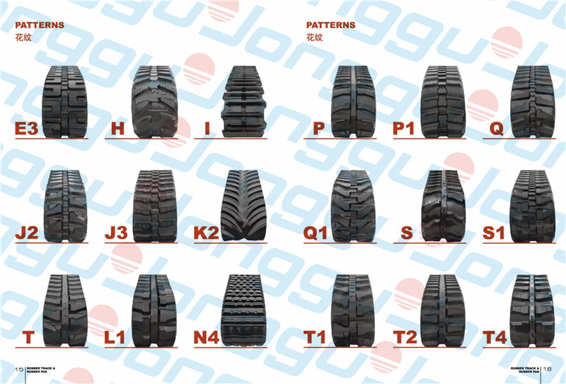 Rubber track tread pattern gallery
