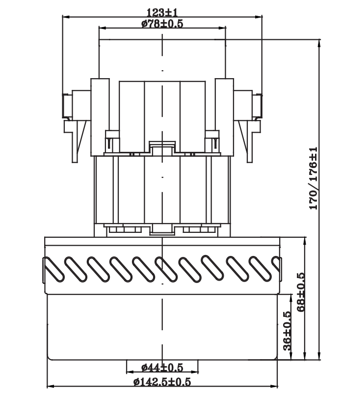 [copy]VACUUM CLEANER MOTOR HWX-CG25 - Image 2