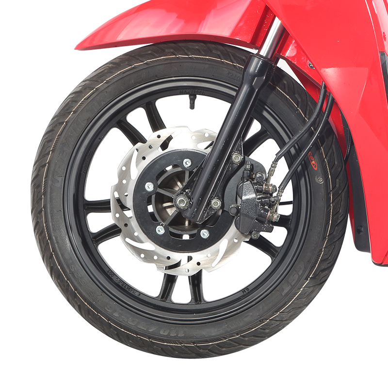 Front 16-inch wheel with disc brake and suspension fork