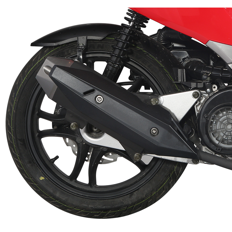 Rear engine and exhaust system detail