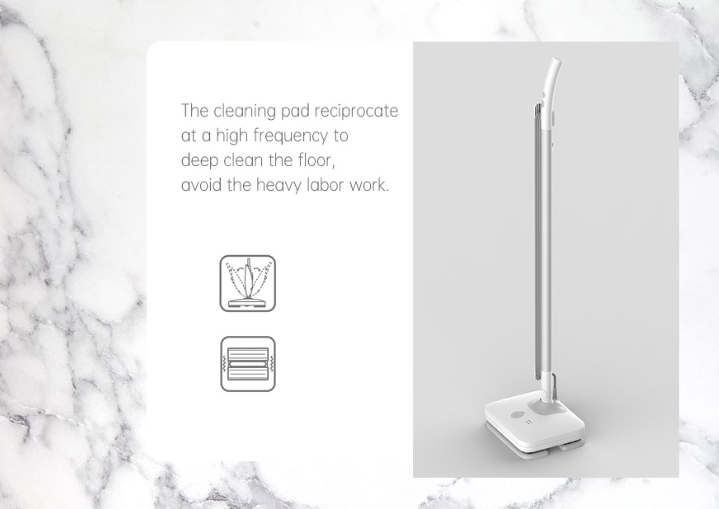 Ergonomic high-frequency floor mop