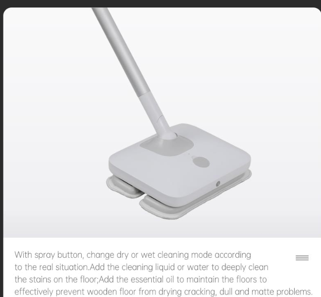 Spray button and wet/dry mode selection
