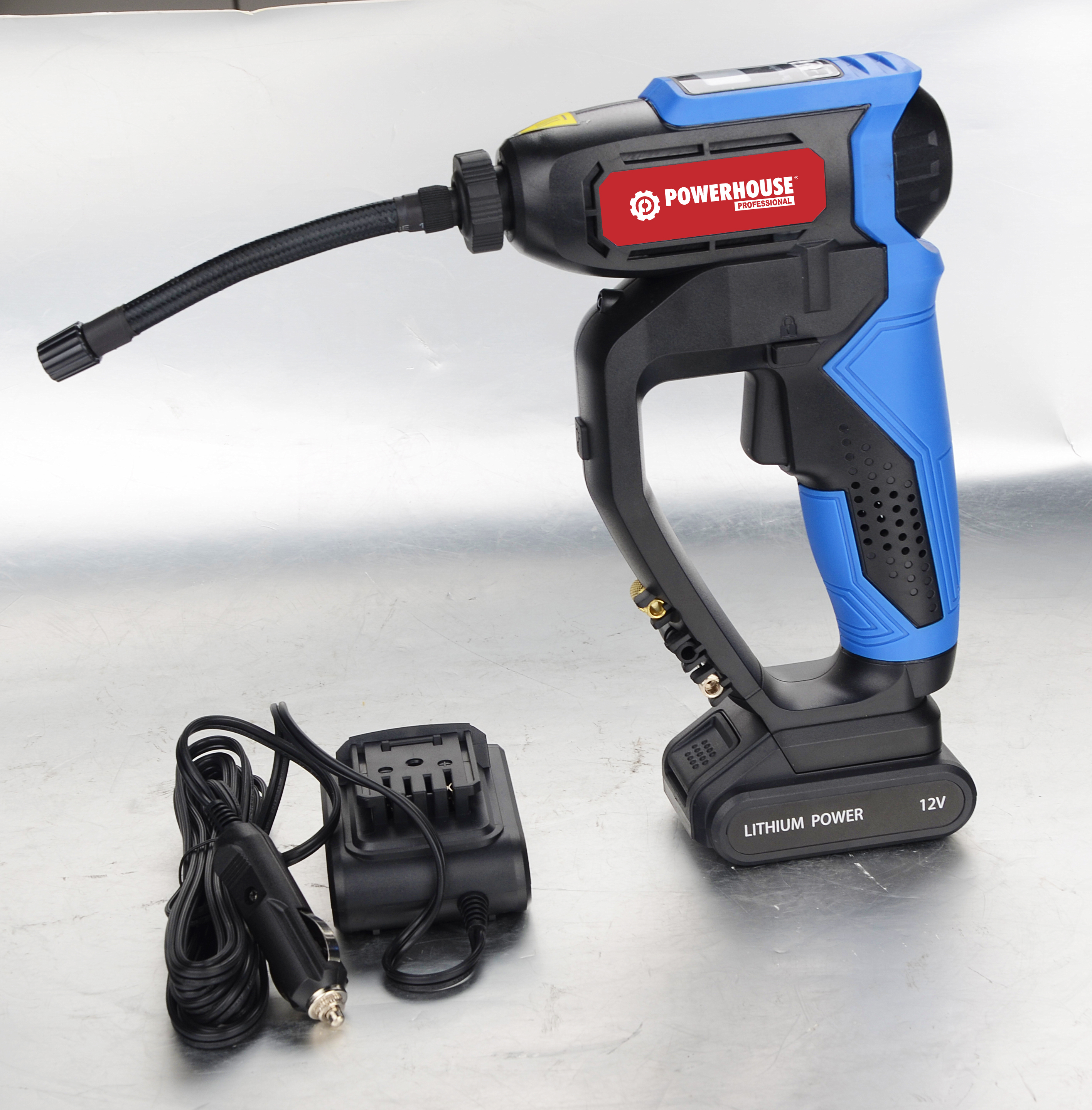 Cordless Portable Tire Inflator with Digital Display