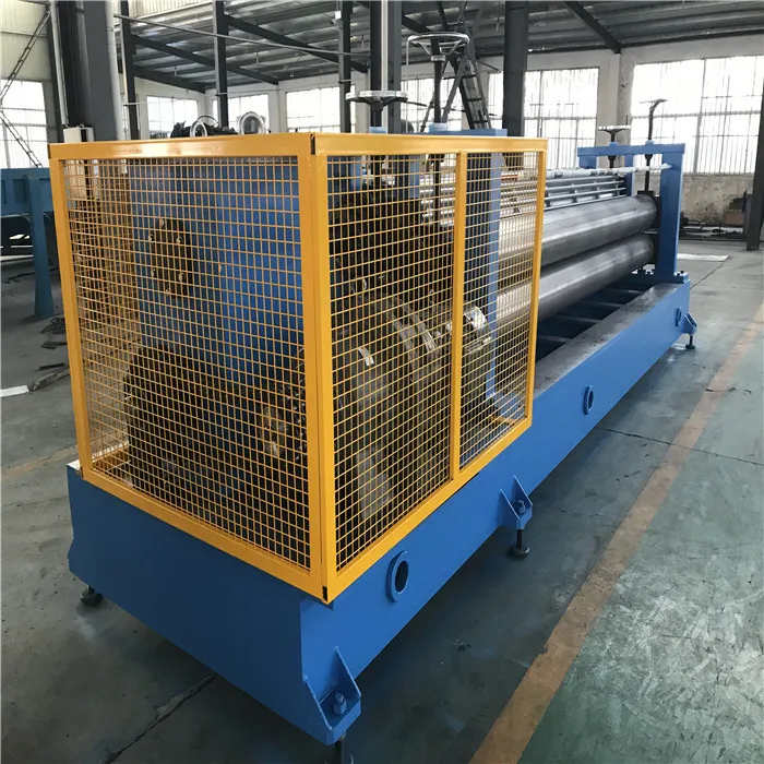 Roll forming machine with safety cage