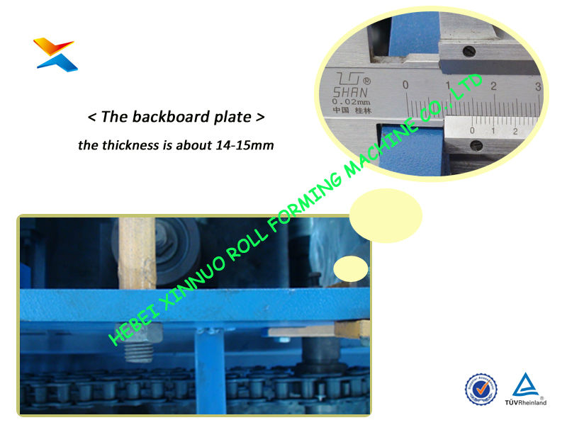 Measurement of the backboard plate thickness for structural durability